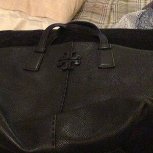 Tory Burch Black Leather Tote